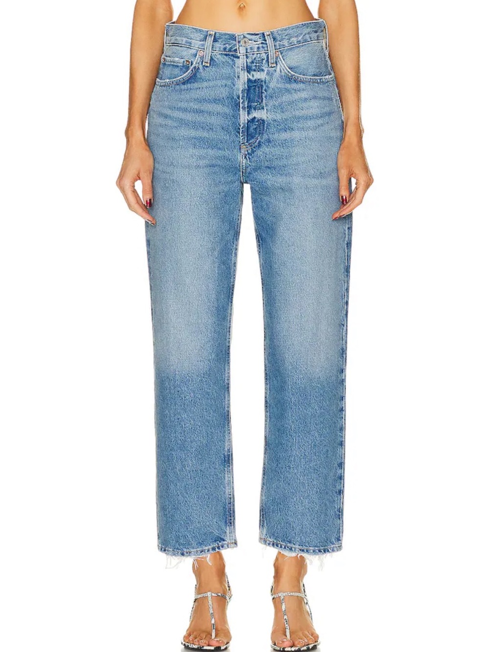 Agolde 90’s Crop Blue Straight Leg Women’s Jeans